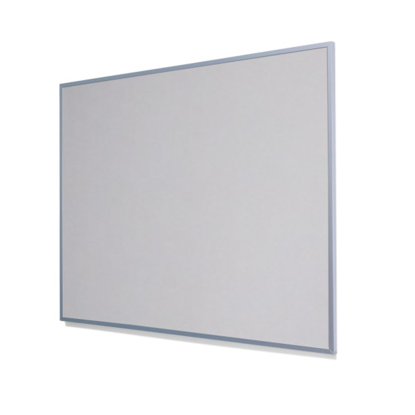 2206 Oyster Shell Colored Cork Forbo Bulletin Board with Narrow Light Aluminum Frame